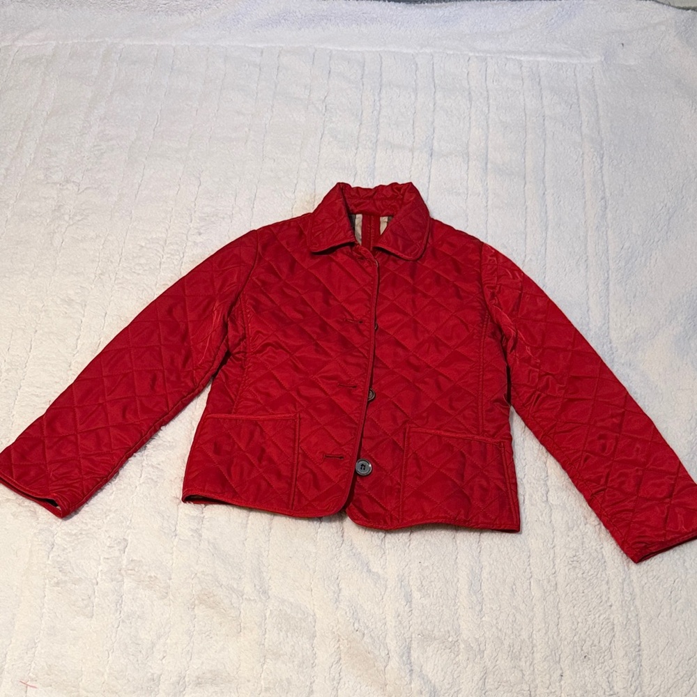 Red Quilted Jacket